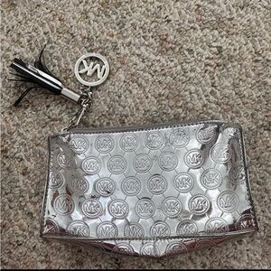 Michael Kors Metallic Embossed Cosmetic Bag
